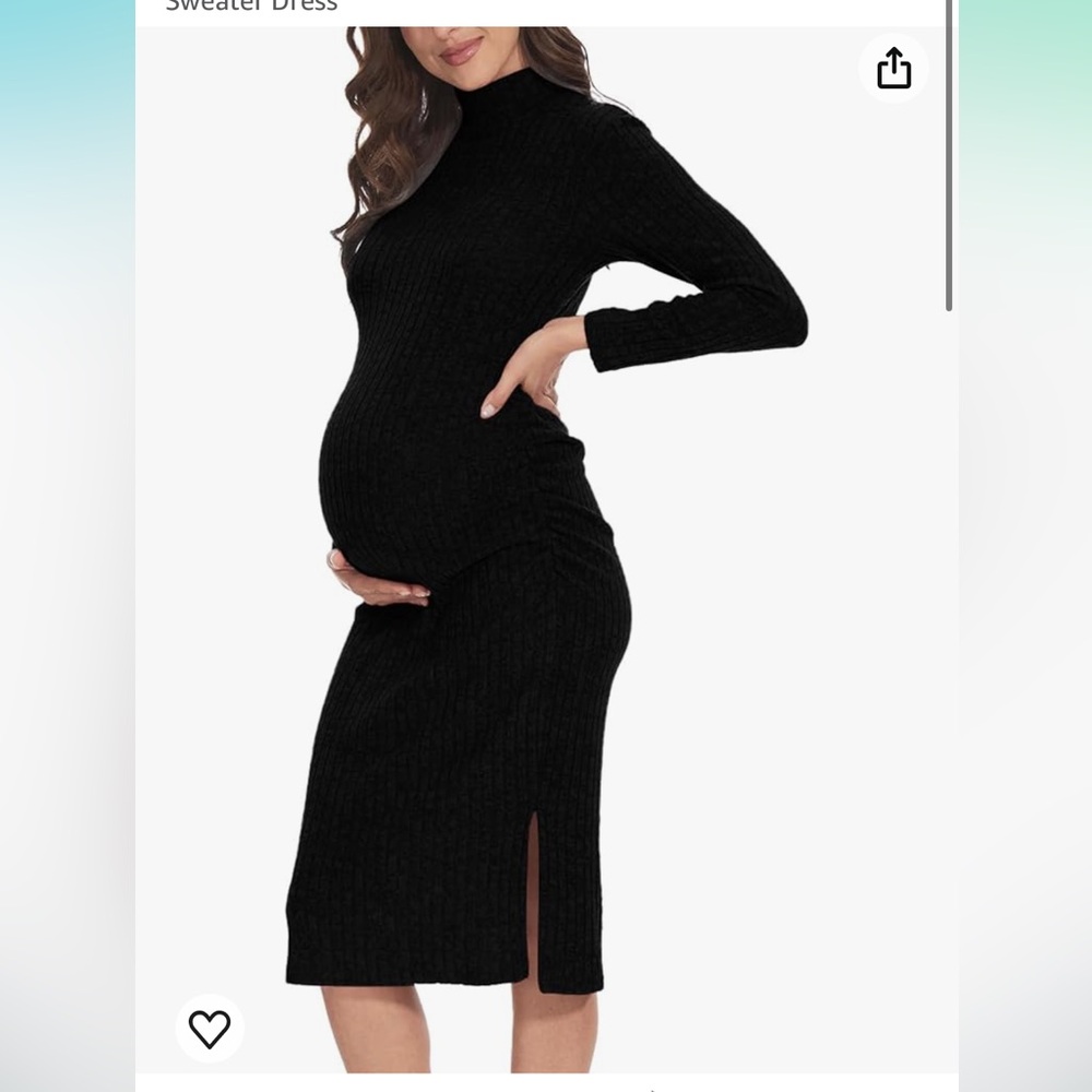 Maternity sweater dress